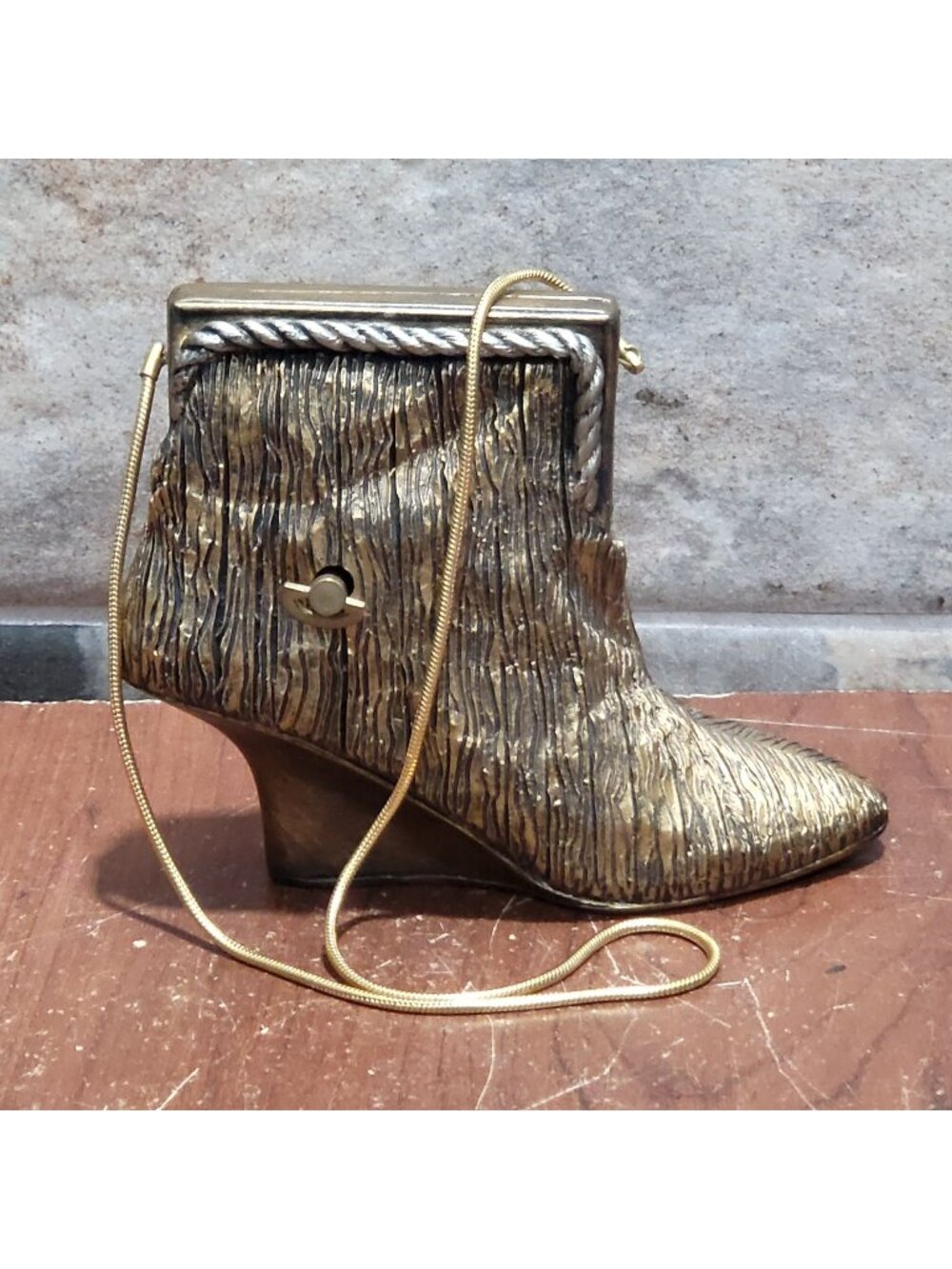 Raine Willits Designs Just The Right Style Boot Music Box Putting on the